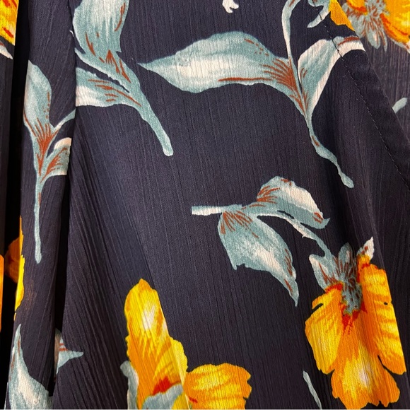 Fashion Nova M Maxi Dress Floral Wrapped Flowy - Picture 7 of 14